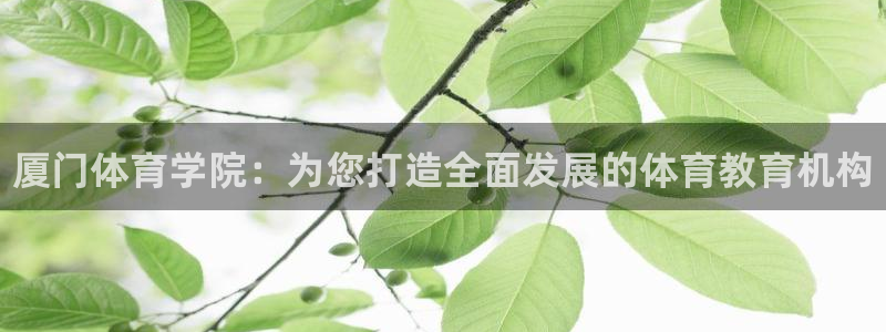 一竞技官方正版app科技：厦门体育学院：为您打造全面发展的体